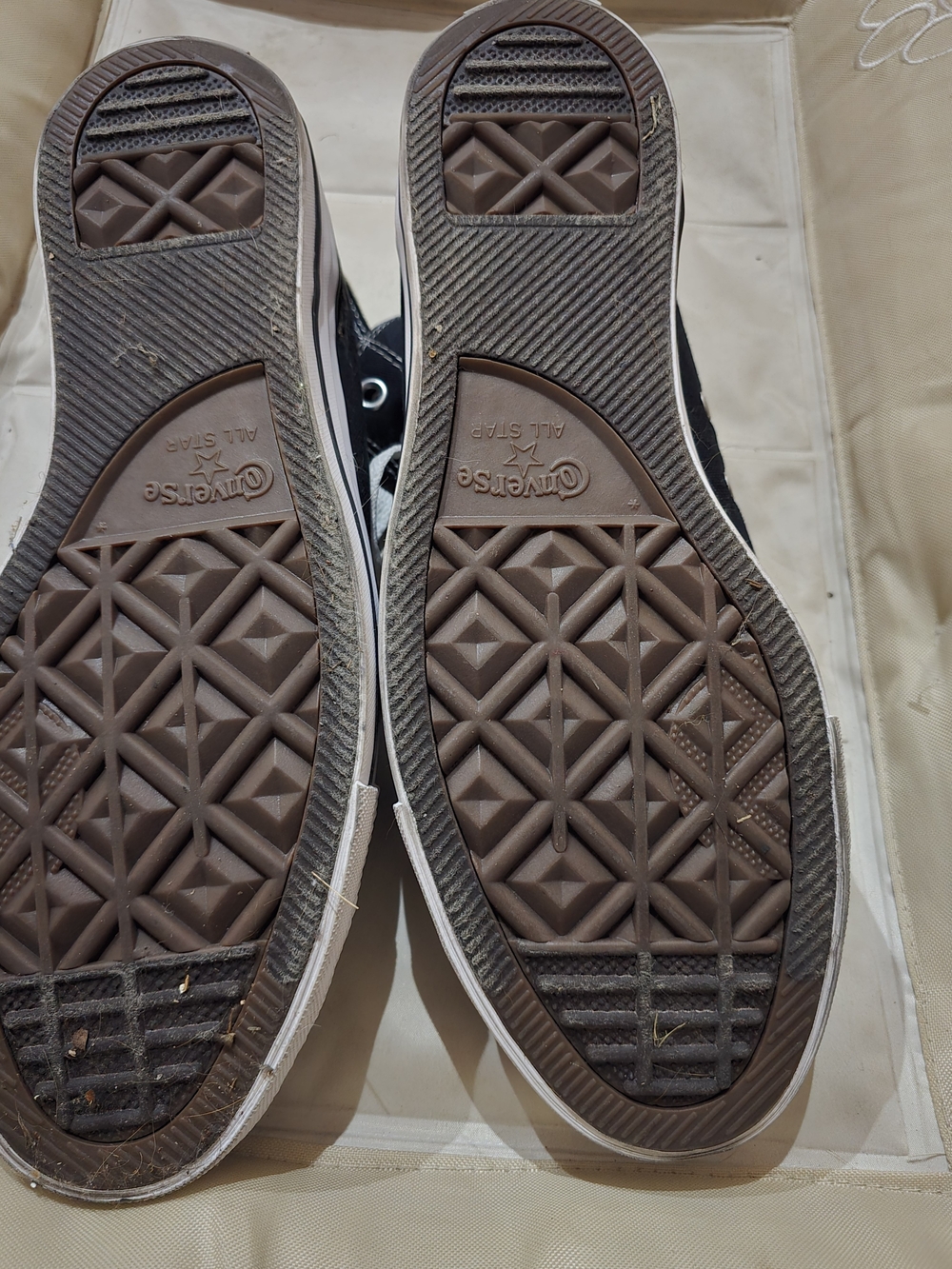 Converse Black High-Top All Star Sneakers with White Accents - Picture 7 of 9